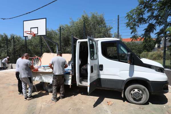RADOVI NA KOŠARKAŠKOM IGRALIŠTU KOD ŠKOLE