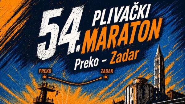 54. PLIVAČKI MARATON PREKO  Zadar ponovno spaja otok i grad: prijave otvorene, organizatori pozivaju i pratnju na moru