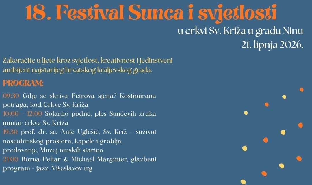 Festival Sunca i svjetlosti ponovno oživljava Nin na prvi dan ljeta