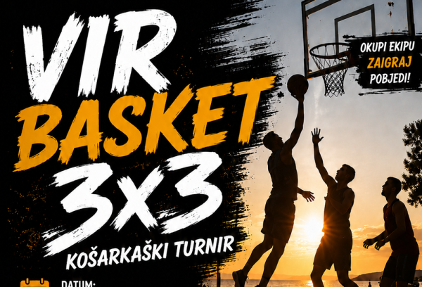 NA NOVOUREĐENOM KOŠARKAŠKOM IGRALIŠTU U VIRU Turnir u basketu 3 x 3, otvorene su prijave