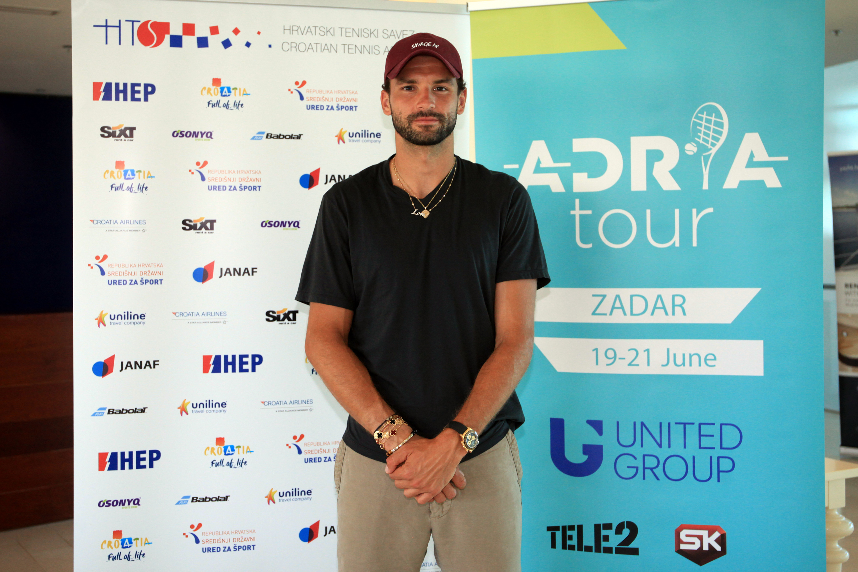 Teniska zvijezda Grigor Dimitrov stigao u Zadar