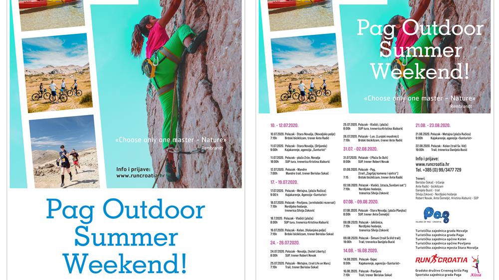 Aktivno ljeto na otoku Pagu - kreće Pag Outdoor Summer Weekend!