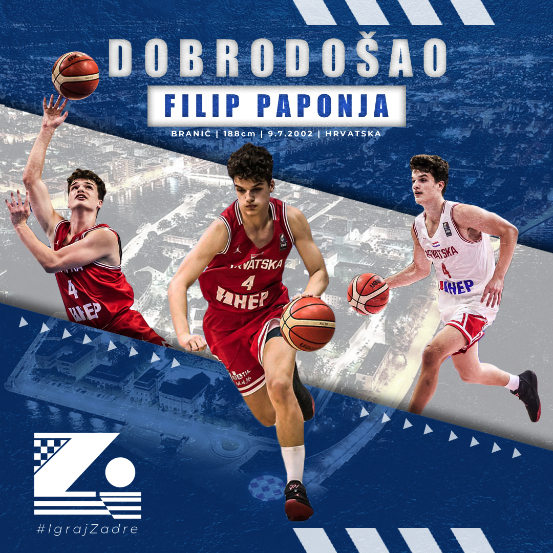 Filip Paponja je novo pojačanje KK Zadar