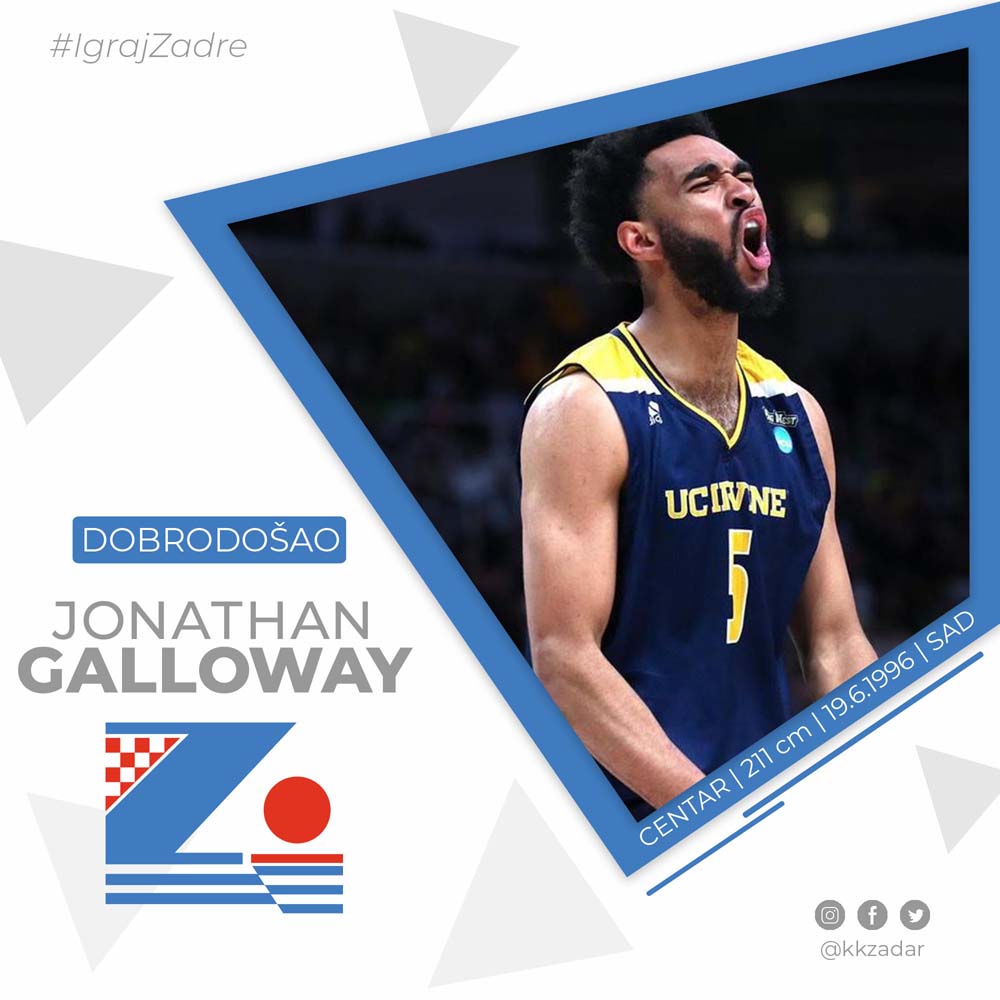 JONATHAN GALLOWAY NOVI JE CENTAR KK ZADRA!