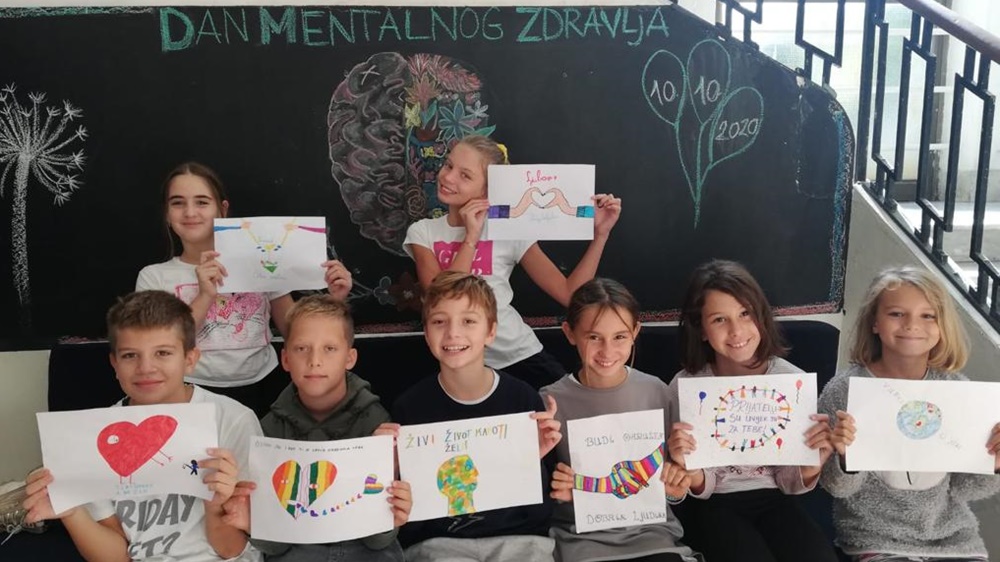 Učenici i učitelji OŠ Petra Preradovića obilježili Svjetski dan mentalnog zdravlja