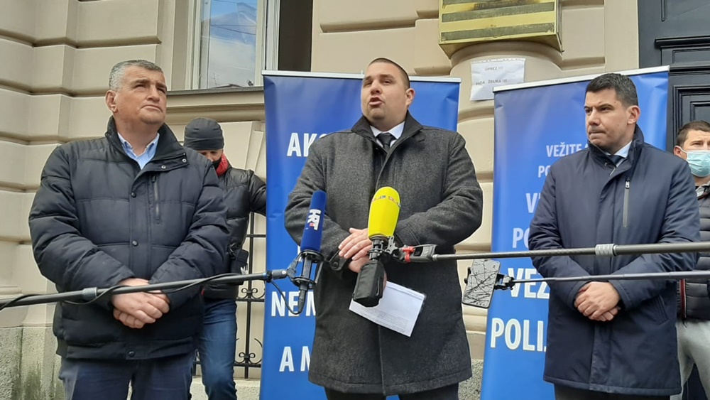 Udruga Vir bez podjela prosvjedovala ispred DORH-a zbog pravosudno-političke korupcije