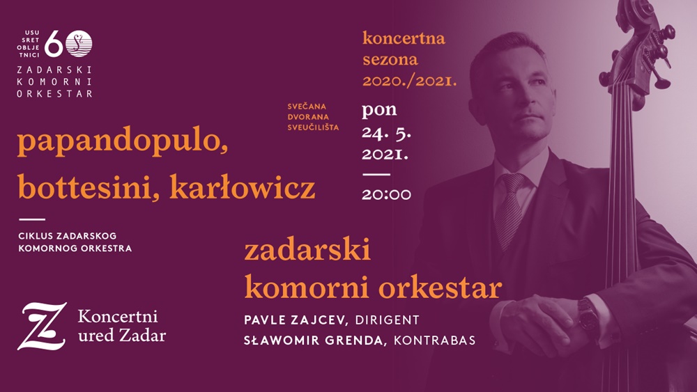 NAJAVLJUJEMO Koncert poljskog virtuoza na kontrabasu Slawomira Grende u ponedjeljak 24.svibnja