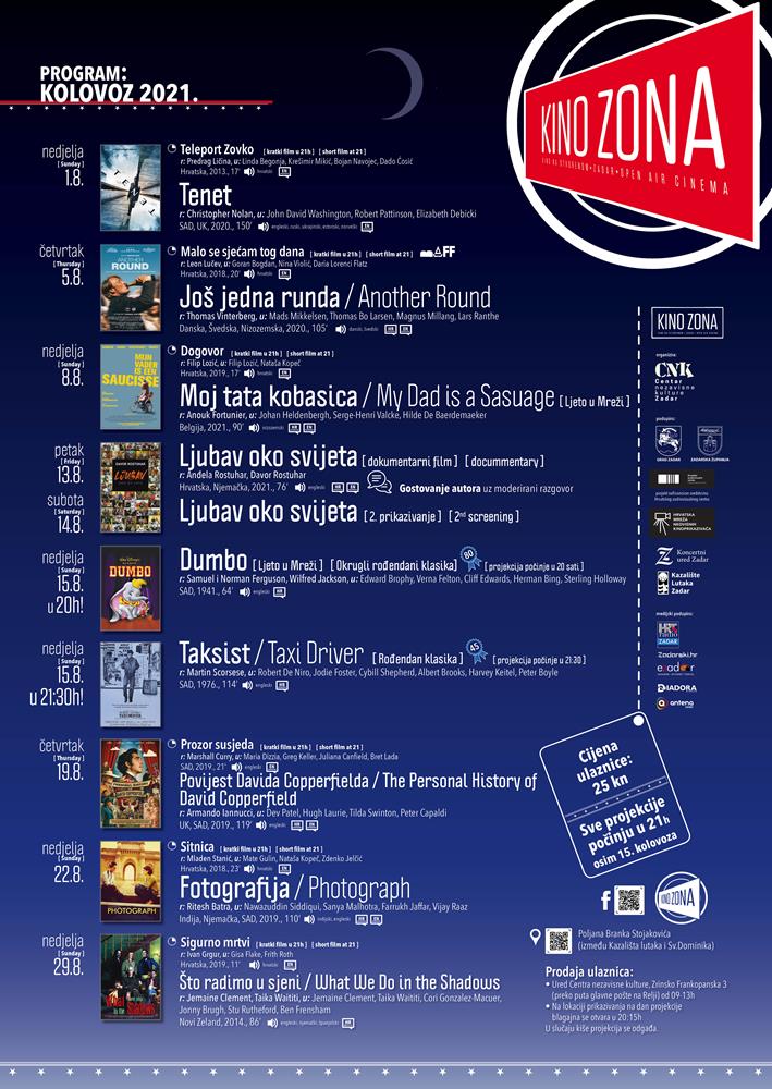 Kino Zona i u kolovozu donosi pregršt filmskih poslastica
