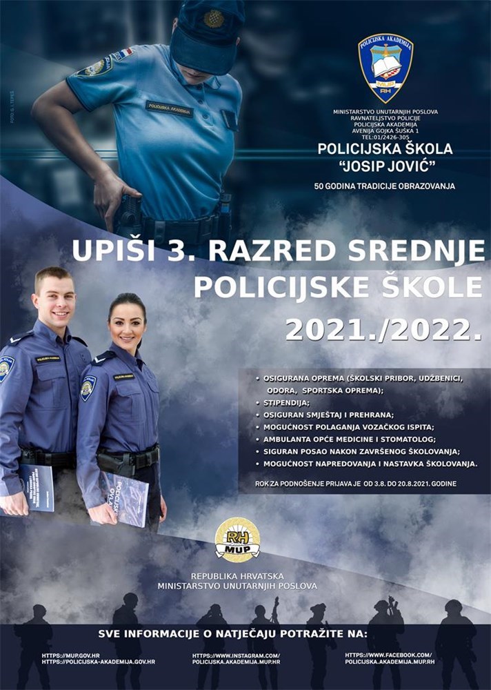 Povratak srednjoškolskog dvogodišnjeg obrazovanja za zanimanje policajac/policajka