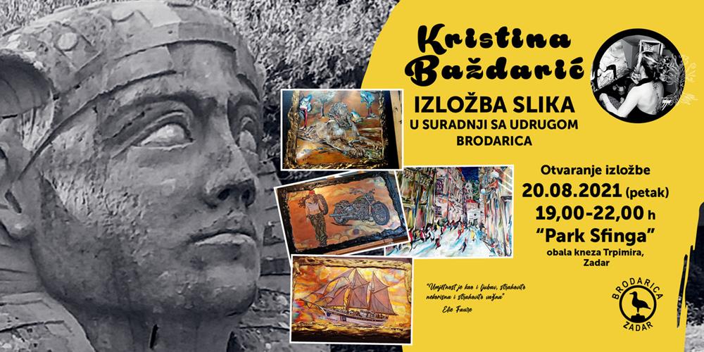 U parku Sfinga 20. kolovoza otvara se izložba Kristine Baždarić