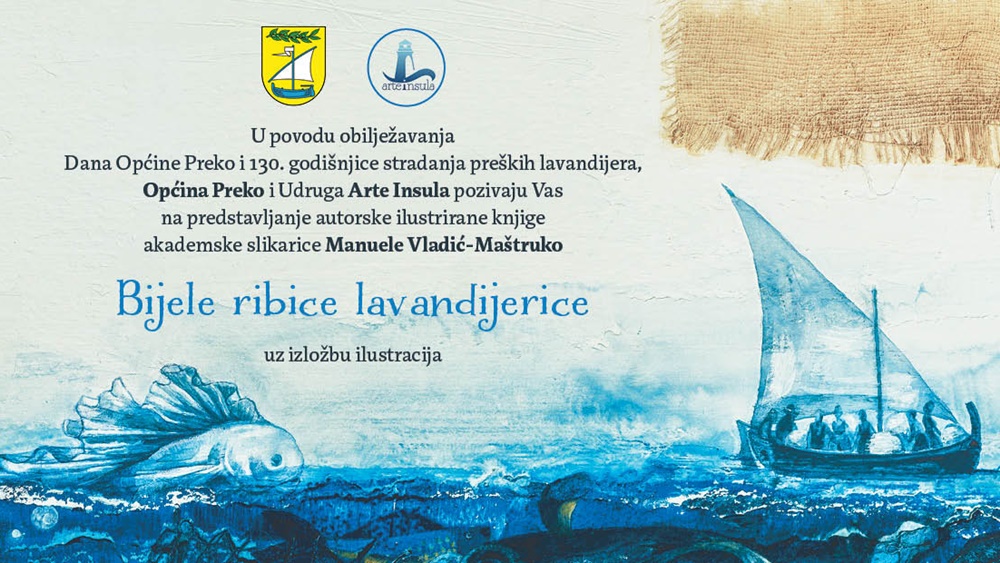 "BIJELE RIBICE LAVANDIJERICE" Sutra u Preku predstavljanje ilustrirane knjige autorice Manuele Vladić-Maštruko