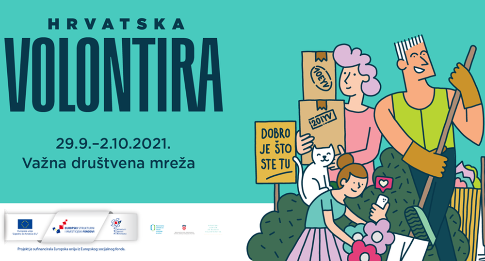 VOLONTIRANJE Kreće jedanaesta manifestacija "Hrvatska volontira", pozivaju se svi oganizatori volontiranja na prijavu aktivnosti!
