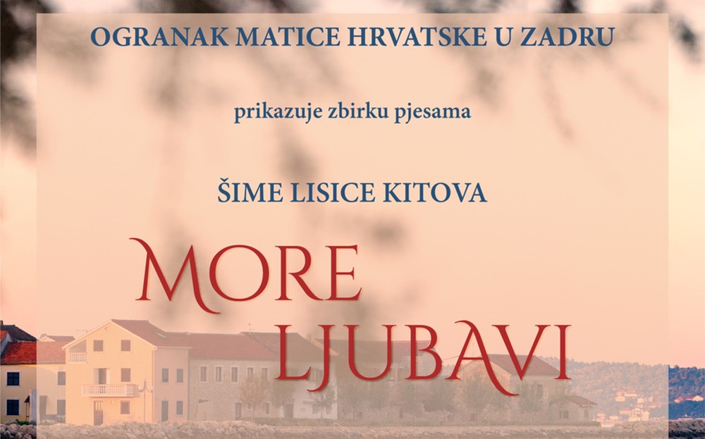 MATICA HRVATSKA Predstavljanje knjige  „More ljubavi“.