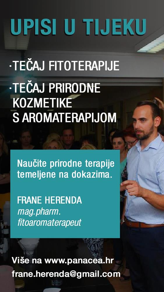Farmaceut Frane Herenda pokrenuo Tečaj fitoterapije i prirodne kozmetike