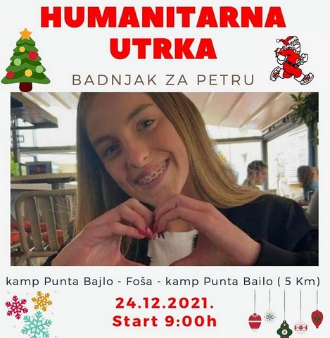 Humanitarna utrka Badnjak za Petru od Punte Bajlo do Foše