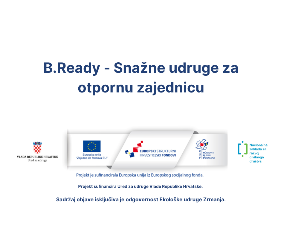 Projektom B.Ready do snažnih udruga za otpornu zajednicu
