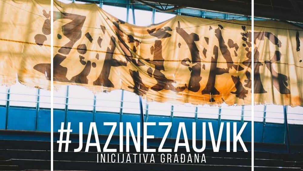 PROSVJED ISPRED JAZINA Organizatori poručuju: "Tražimo od Grada da hitno pokrenu proceduru obnove i trajne pravne zaštite dvorane Jazine"