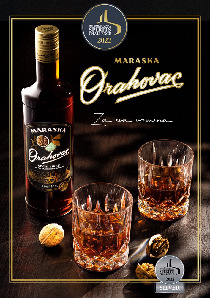 Maraskin Orahovac najbolji orahovac u kategoriji orašastih likera na ISC Tasting Awards