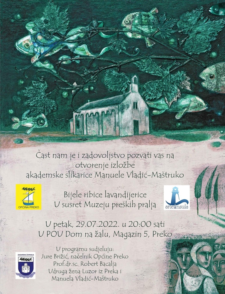 U Domu na žalu u Preku otvara se izložba slikarice Manuele Vladić Maštruko