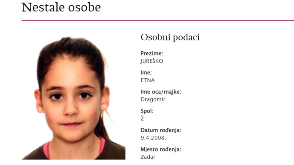 U Zadru nestala 14- godišnja curica
