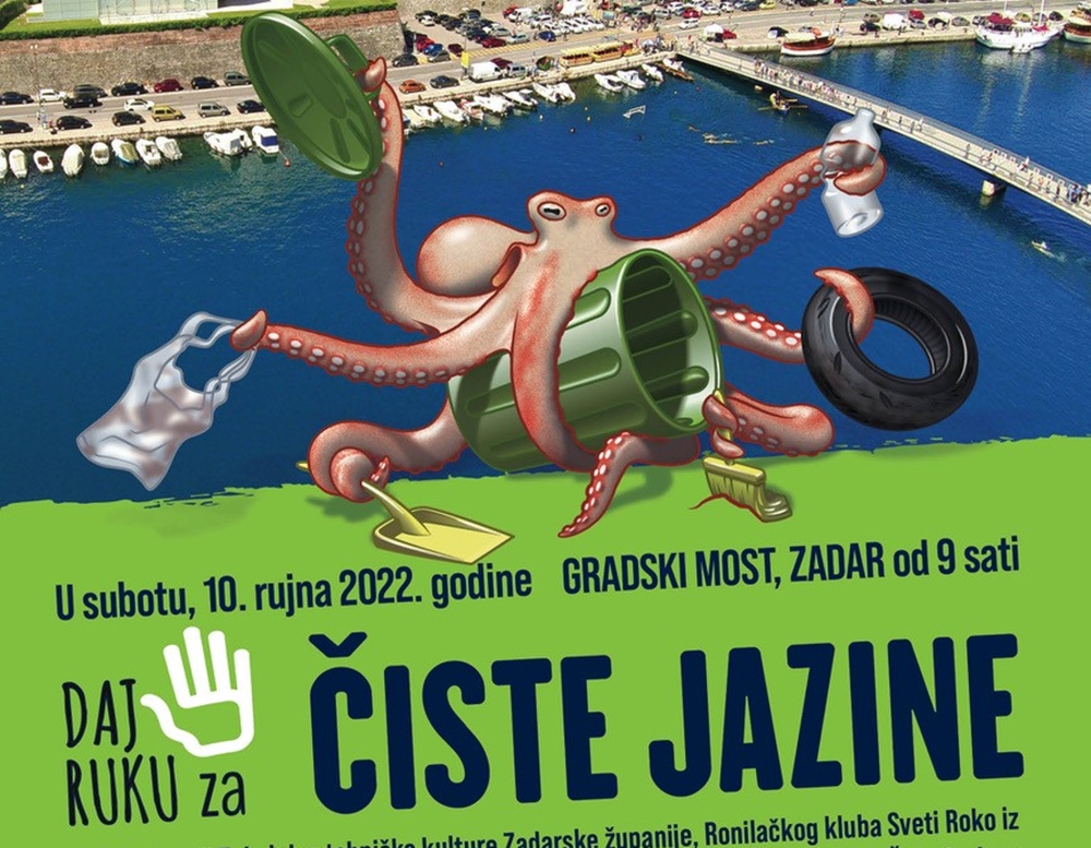 DAJ RUKU ZA ČISTE JAZINE Ekološka akcija čišćenja u subotu na gradskom mostu