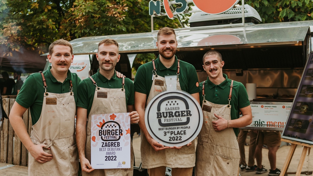 ZAGREB BURGER FESTIVAL Zadarska ekipa Picnic Mingle&Fun zablistala sa dvije osvojene nagrade