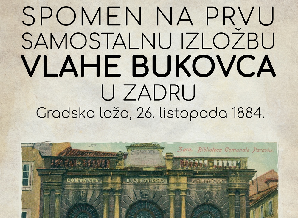 U NMZ otvara se izložba u spomen na prvu samostalnu izložbu Vlahe Bukovca u Zadru