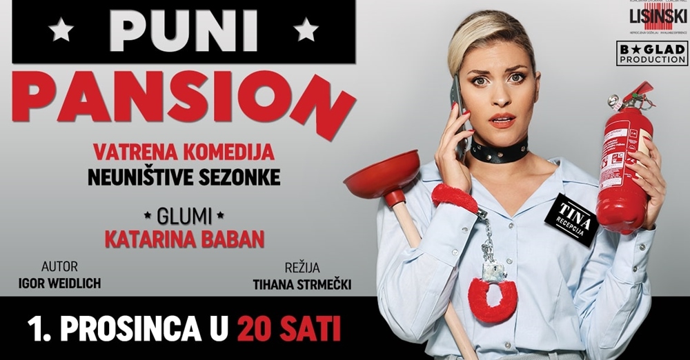 VEČERNJA SCENA KAZALIŠTA LUTAKA ZADAR Ovog četvrtka u goste dolazi predstava “Puni pansion”