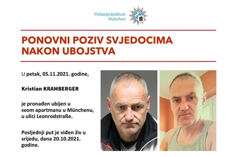 Njemačka policija traži pomoć – nagrada za informaciju 10 000 eura