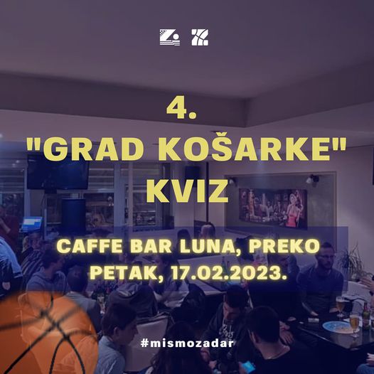 OTOČKO SRCE ZA KK ZADAR - "Grad košarke - kviz" u Preku