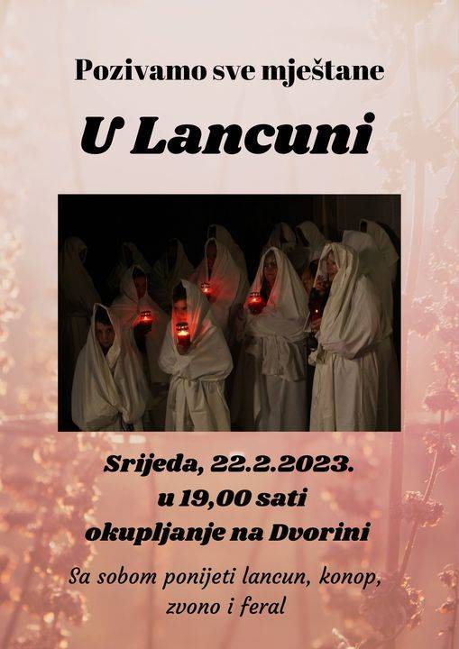 Danas će mještani Preka “U lancunima” ući u vrijeme korizme