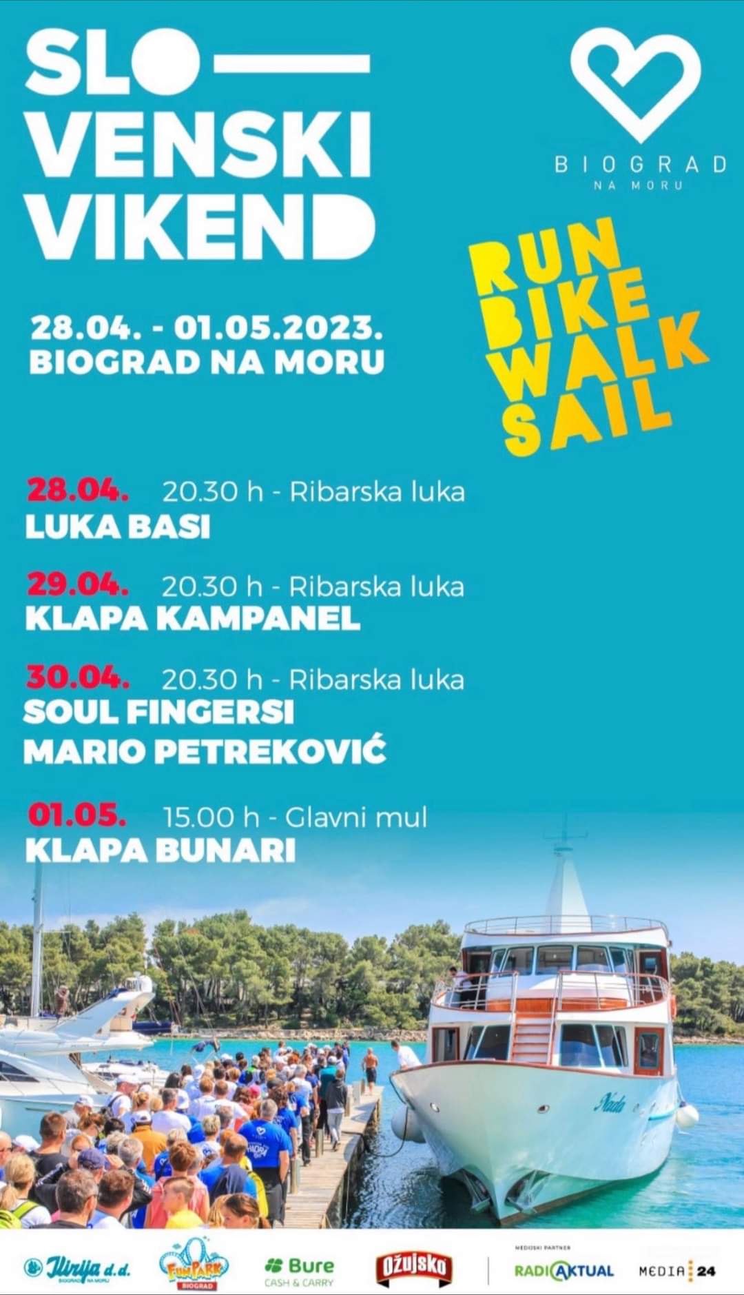 „LJUBAV BEZ GRANICA“ Ljubav u središtu programa Slovenskog vikenda 2023. u Biogradu na Moru