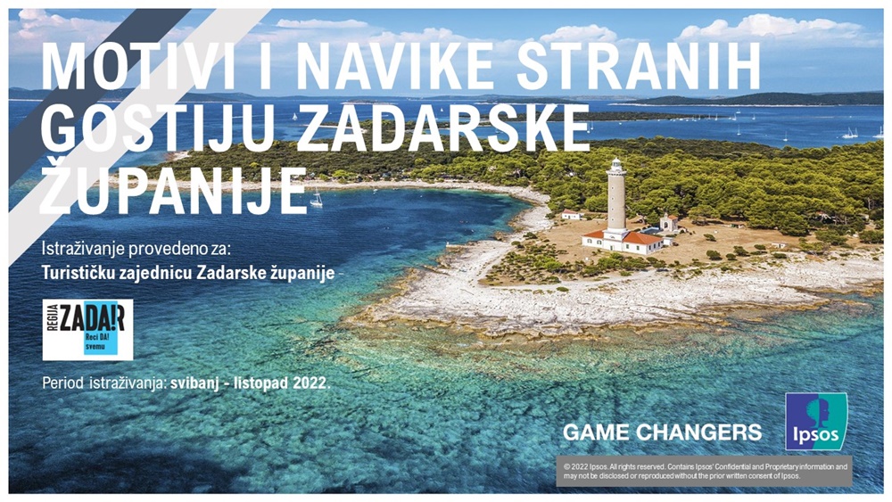 TZ Zadarske županije provela istraživanje motiva i navika stranih gostiju