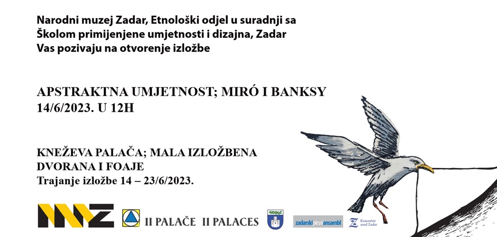 APSTRAKTNA UMJETNOST: MIRÓ I BANKSY u Kneževoj palači