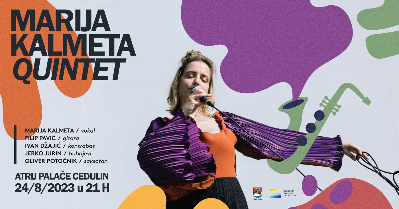 Marija Kalmeta Quintet u četvrtak nastupa u atriju palače Cedulin