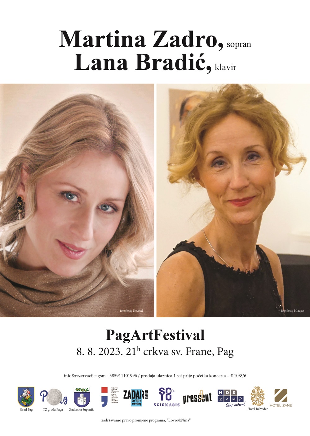 Istaknuta hrvatsko-slovenska sopranistica Martina Zadro na 25. PagArtFestivalu