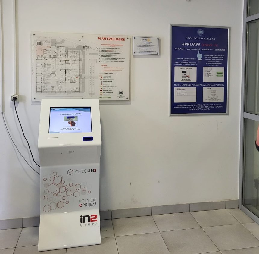 NOVOST U POLIKLINICI Check in/upis pacijenti mogu obaviti samostalno