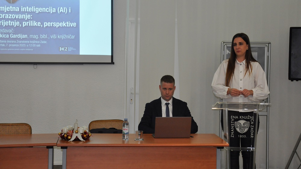 Održano javno predavanje „Umjetna inteligencija (AI) i obrazovanje: prijetnje, prilike, perspektive“