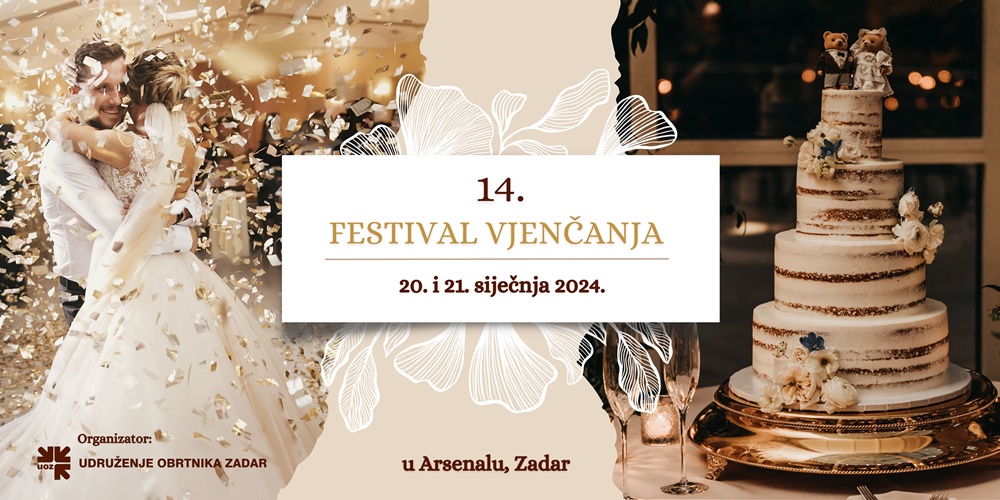 ZADAR PONOVNO SLAVI LJUBAV  Najava 14. Festivala vjenčanja u Zadru