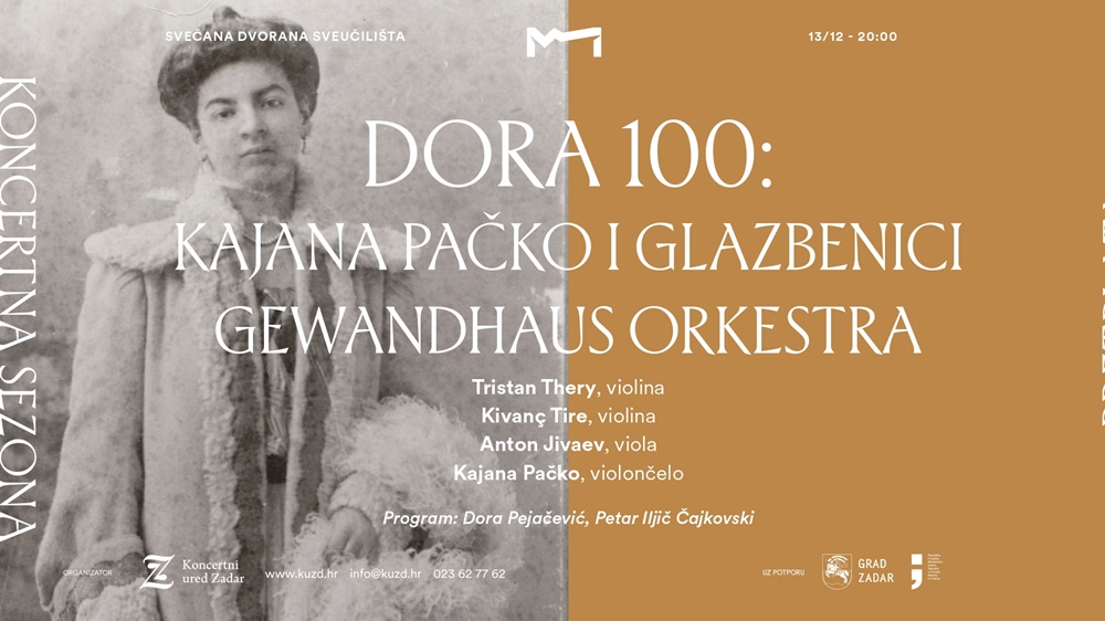 KONCERTNI URED ZADAR Dora, Kajana Pačko i glazbenici Gewandhaus orkestra