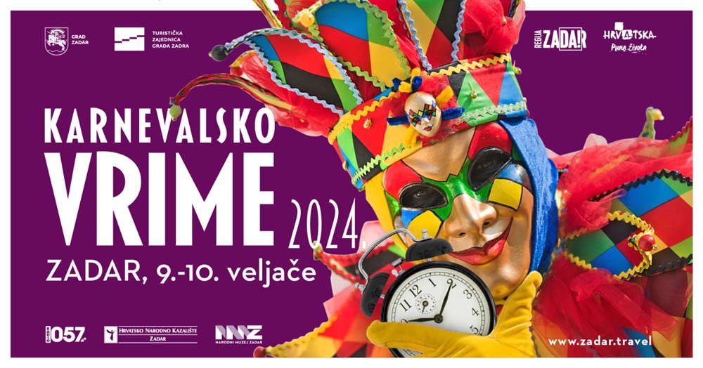 KARNEVAL U ZADRU Turistička zajednica objavila program ovogodišnjih maškara