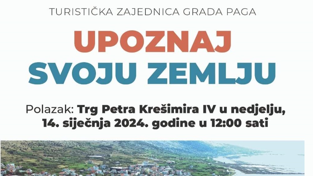 UPOZNAJ SVOJU ZEMLJU Besplatno vođenje u Zadru kreće s Narodnog trga