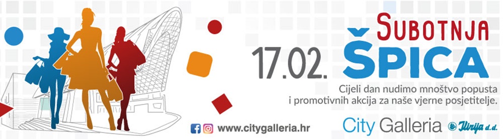 NOVA SUBOTNJA ŠPICA U CITY GALLERIJI