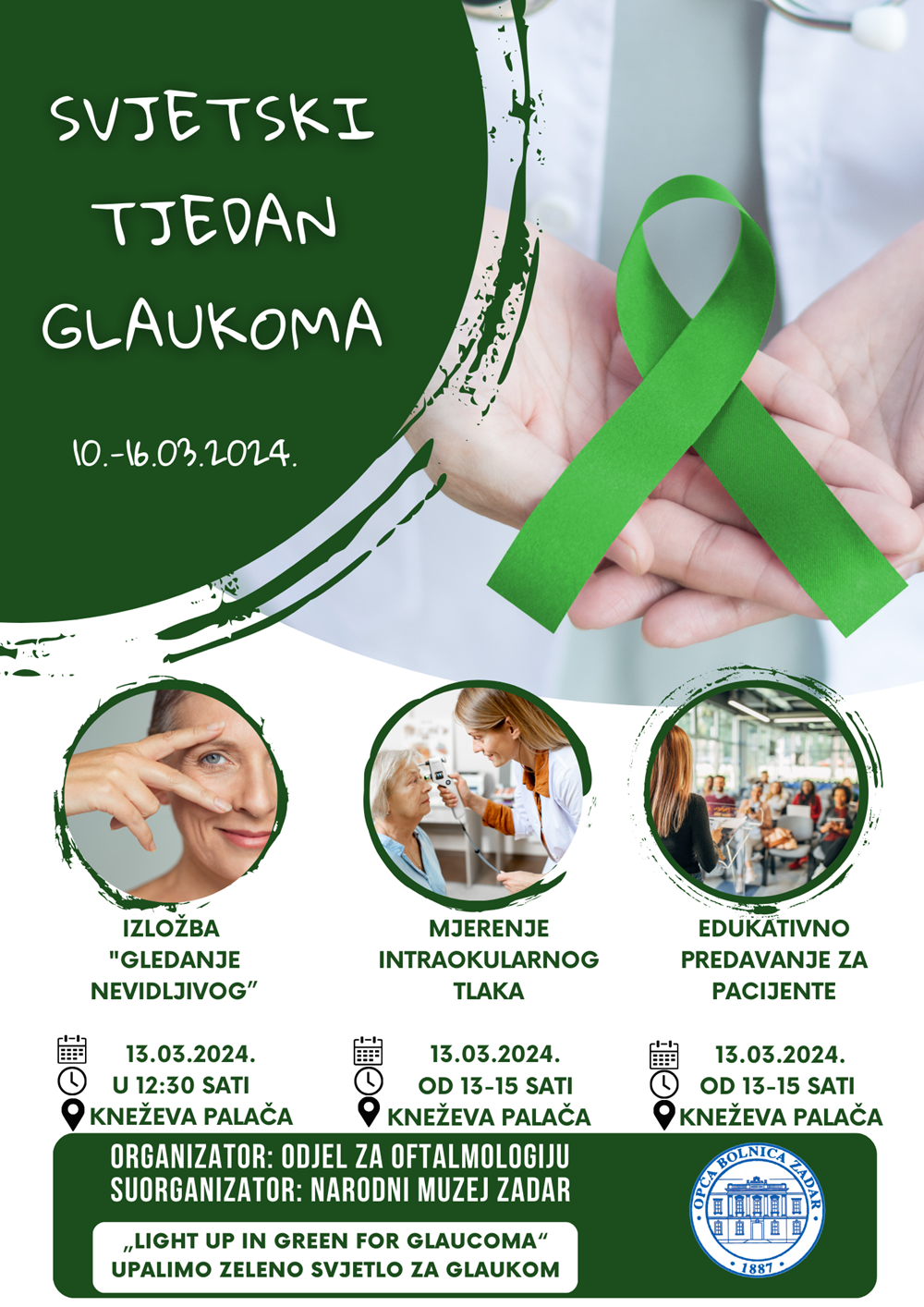 "GLEDANJE NEVIDLJIVOG" Izložba i edukacija povodom Svjetskog tjedna galukoma
