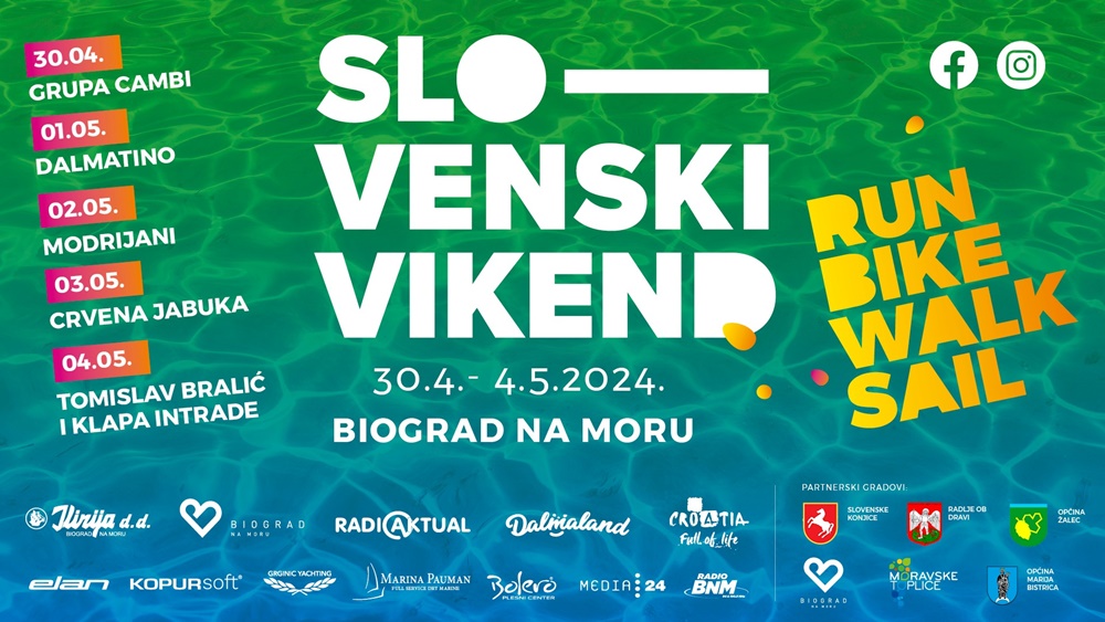 BOGAT PROGRAM "Slovenski vikend" otvara sezonu u Biogradu na Moru