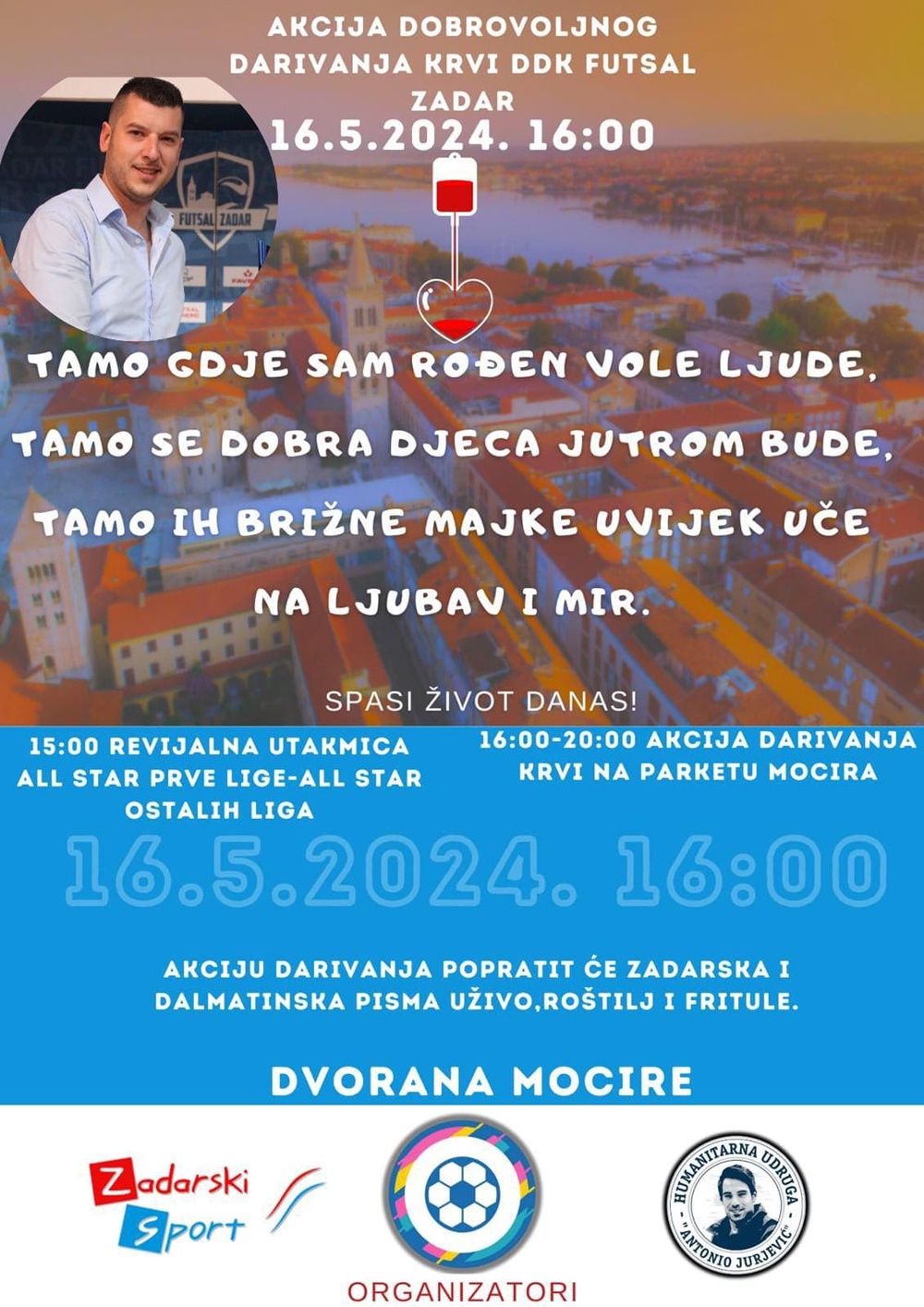 DVORANA MOCIRE Akcija Dobrovoljnog Darivanja Krvi: Spasi život danas!