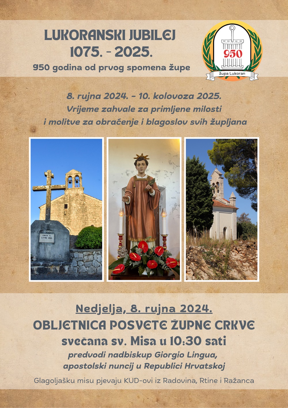 NA MALU GOSPU U LUKORANU - Obljetnica posvete župne crkve