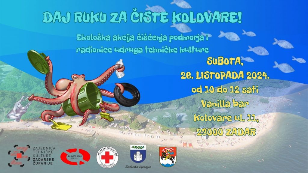 DAJ RUKU ZA ČISTE KOLOVARE Ovu subotu 26. listopada na Kolovarima se održava ekološka akcija čišćenja