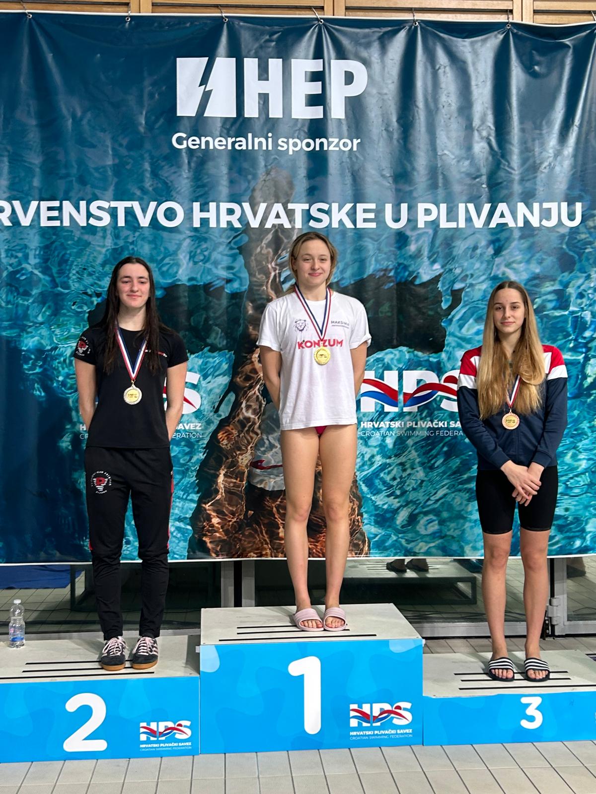 SJAJNE VIJESTI S BAZENA VIŠNJIK Brončana Rita Herceg u finalu utrke na 200m prsno