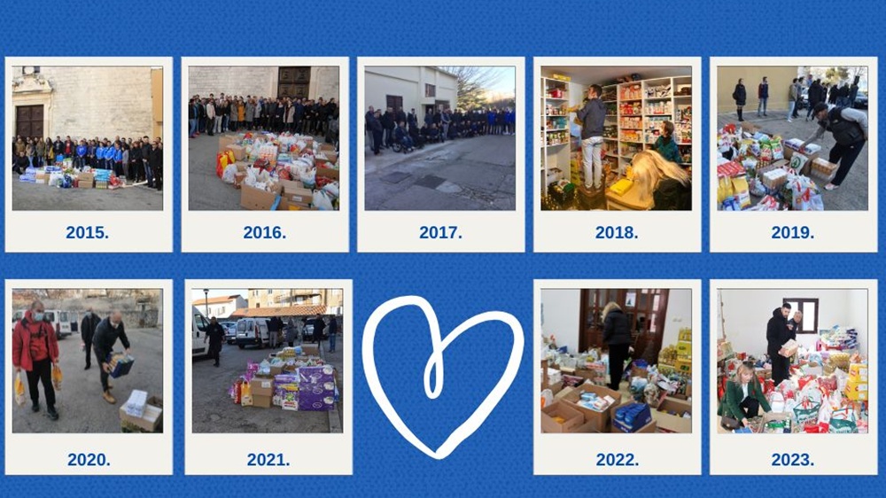 VELIKO SRCE ZADARSKOG SPORTA Jubilarna 10. akcija za Socijalnu samoposlugu 20. prosinca